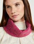 Aran Nepped Snood | Pink