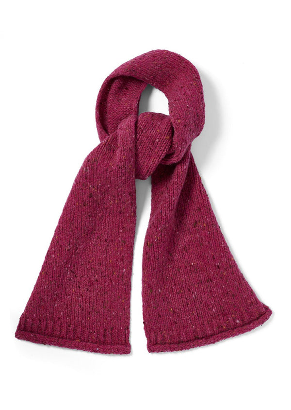 Aran Nepped Scarf | Pink