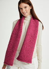 Aran Nepped Scarf | Pink