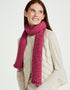 Aran Nepped Scarf | Pink