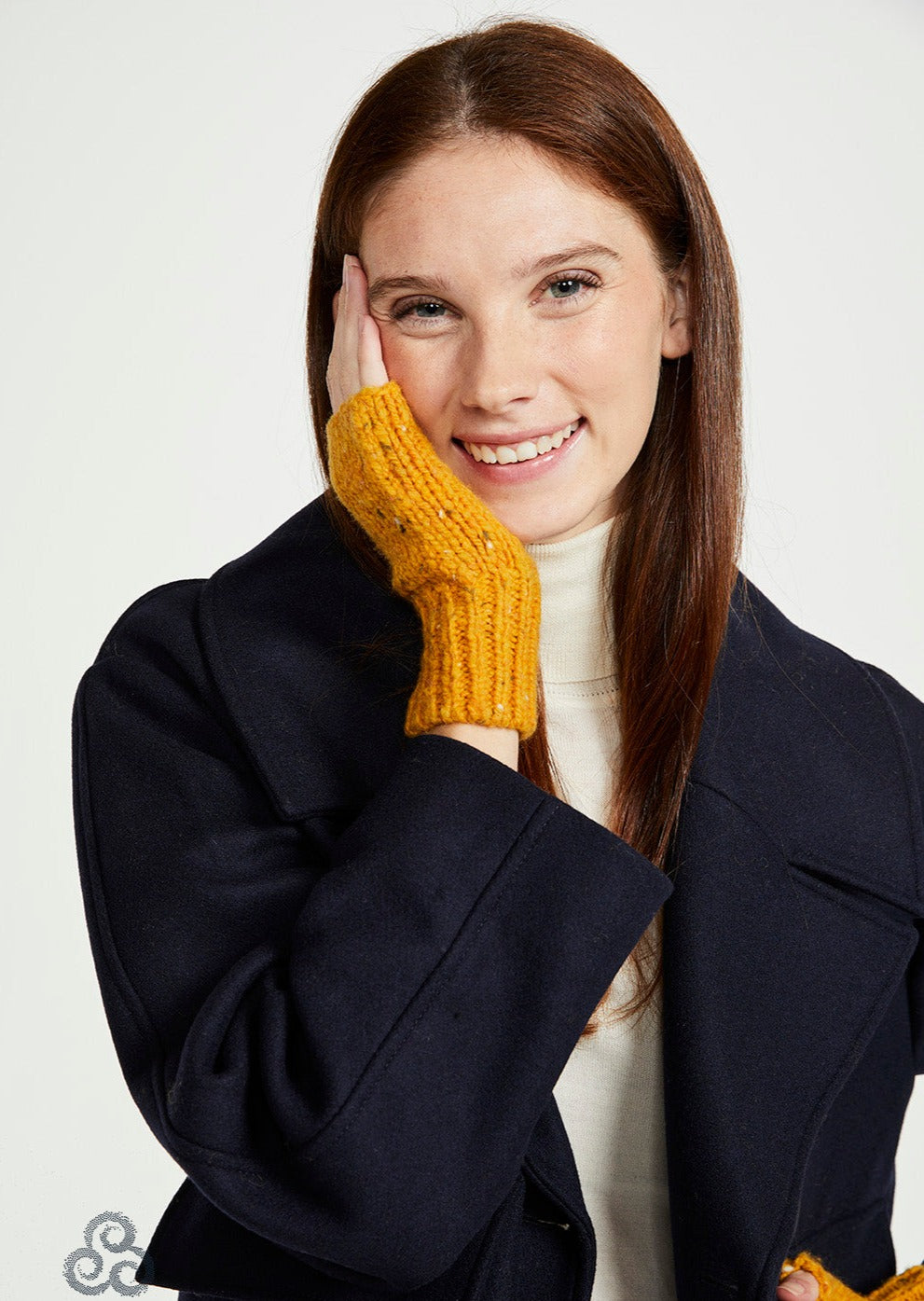 Aran Nepped Fingerless Mittens | Starfish