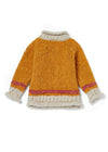 Children's Aran Doengal Wool Button Sweater | Petal 