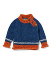 Children's Aran Doengal Wool Button Sweater | Starry Sky 