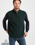 Aran Full Zip Fleece Gilet | Green