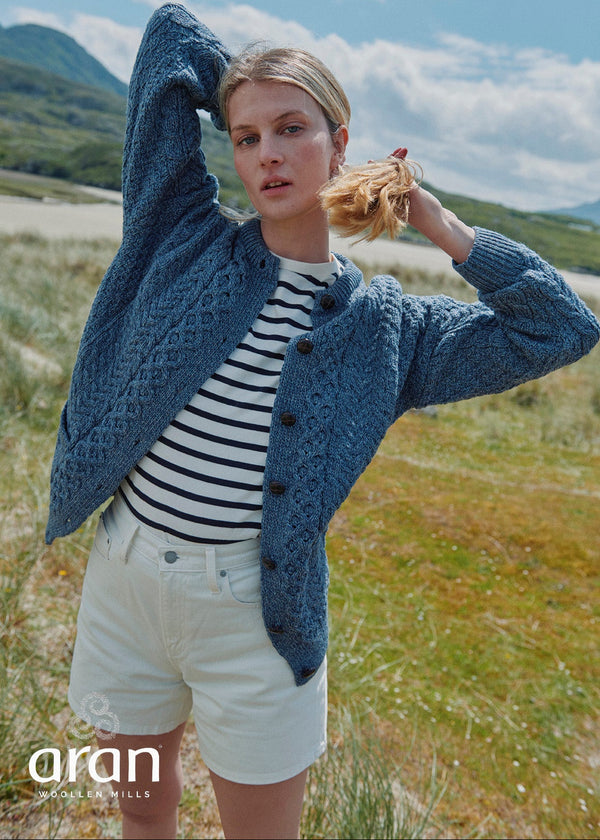 Achill Island Ladies Aran Cardigan