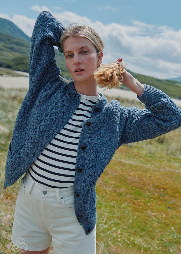 Achill Island Ladies Aran Cardigan