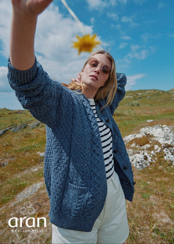 Achill Island Ladies Aran Cardigan