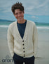 Aran V-Neck Cardigan | Natural