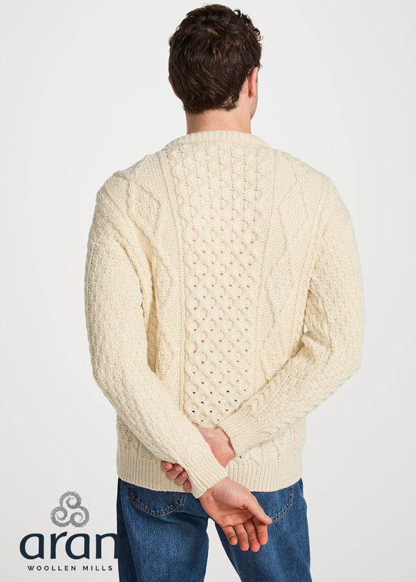 Aran Wool Sweater | Natural