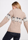 Aran Merino Wool Sheep Sweater | Oatmeal