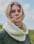 Aran Infinity Cable Scarf | Natural