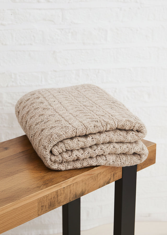 Aran Honeycomb Blanket | Skiddaw - Clearance