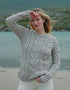 Listowel Ladies Aran Cabled Sweater | Oatmeal