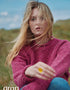 Ladies Donegal Roll Neck Sweater | Pink