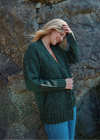 Ladies Tweed Cardigan | Green