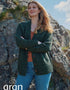 Ladies' Donegal Cardigan with Side Pockets | Green