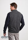 Men's Aran Nepped Gilet | Graphite