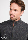 Men's Aran Nepped Gilet | Graphite