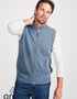 Men's Aran Nepped Gilet | Blue