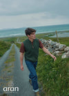 Men's Aran Nepped Gilet | Green 