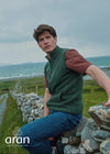 Men's Aran Nepped Gilet | Green 
