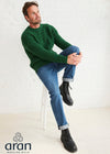 Men's Fisherman Rib Nepped Sweater | Valley Green