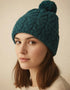 Cable Aran Hat with Pom Pom | Irish Sea