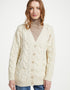 Downpatrick Damen-Aran-Cardigan | Natur