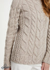Women's Listowel Aran Cabled Sweater | Oatmeal