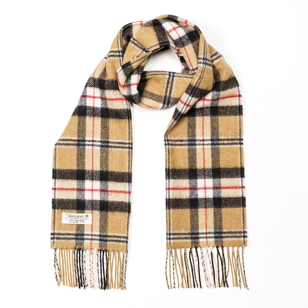 John Hanly Lambswool Scarf Merrick Tartan