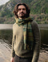 John Hanly Lambswool Scarf | Green Red Cream Plaid