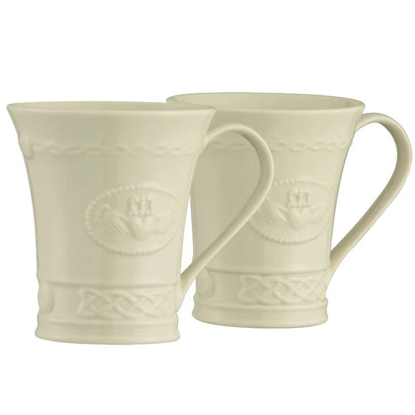 Belleek Classic Claddagh 10Oz Mug Set (Set of 4)