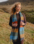 John Hanly Lambswool Scarf | Mustard Green Blue