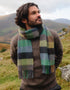 Cashmere Merino Scarf | Green Denim Charcoal