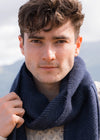 Cashmere Merino Scarf | Grey Navy