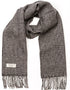John Hanly Lambswool Scarf | Black and White Glencheck