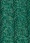 Ladies Merino Cropped Classic Aran Cardigan | Green