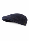 Donegal Tweed Flat Cap Navy | 100% Irish Wool | Hatman of Ireland