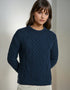 Unisex Aran Wool Sweater | Black Watch