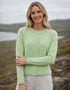 IrelandsEye Killiney Wool Cashmere Cardigan | Mint Green