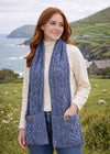 Aran Pocket Scarf | Denim