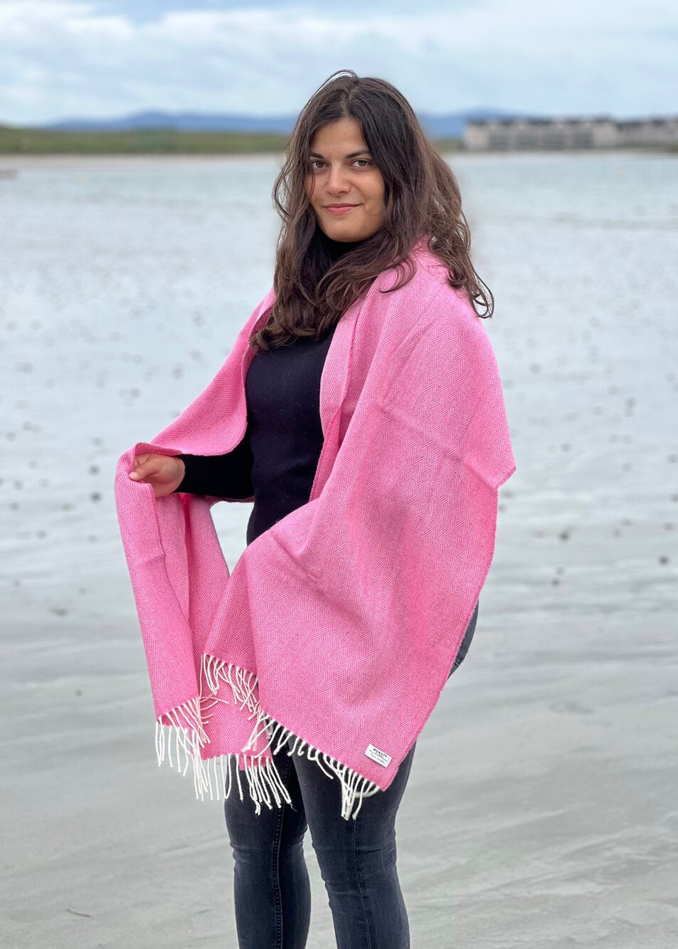 McNutt Cashmere Merino Wrap | Rose