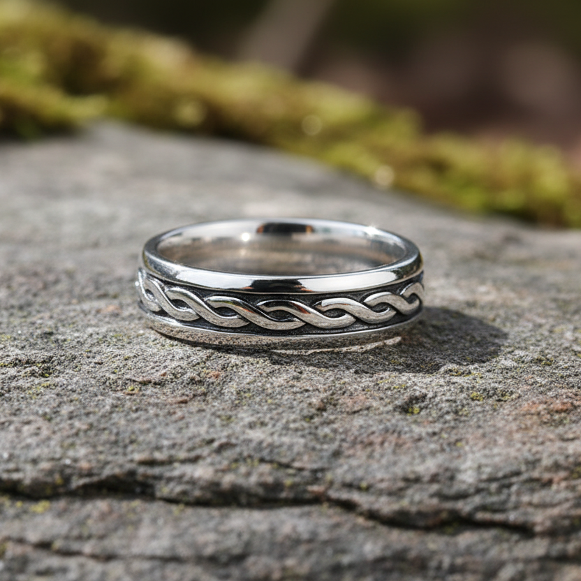 Ladies Sterling Silver Celtic Ring