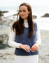 Aran Ladies Vest | Denim - Clearance