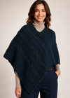 Aran-Poncho aus reiner Wolle | Skiddaw – Abverkauf