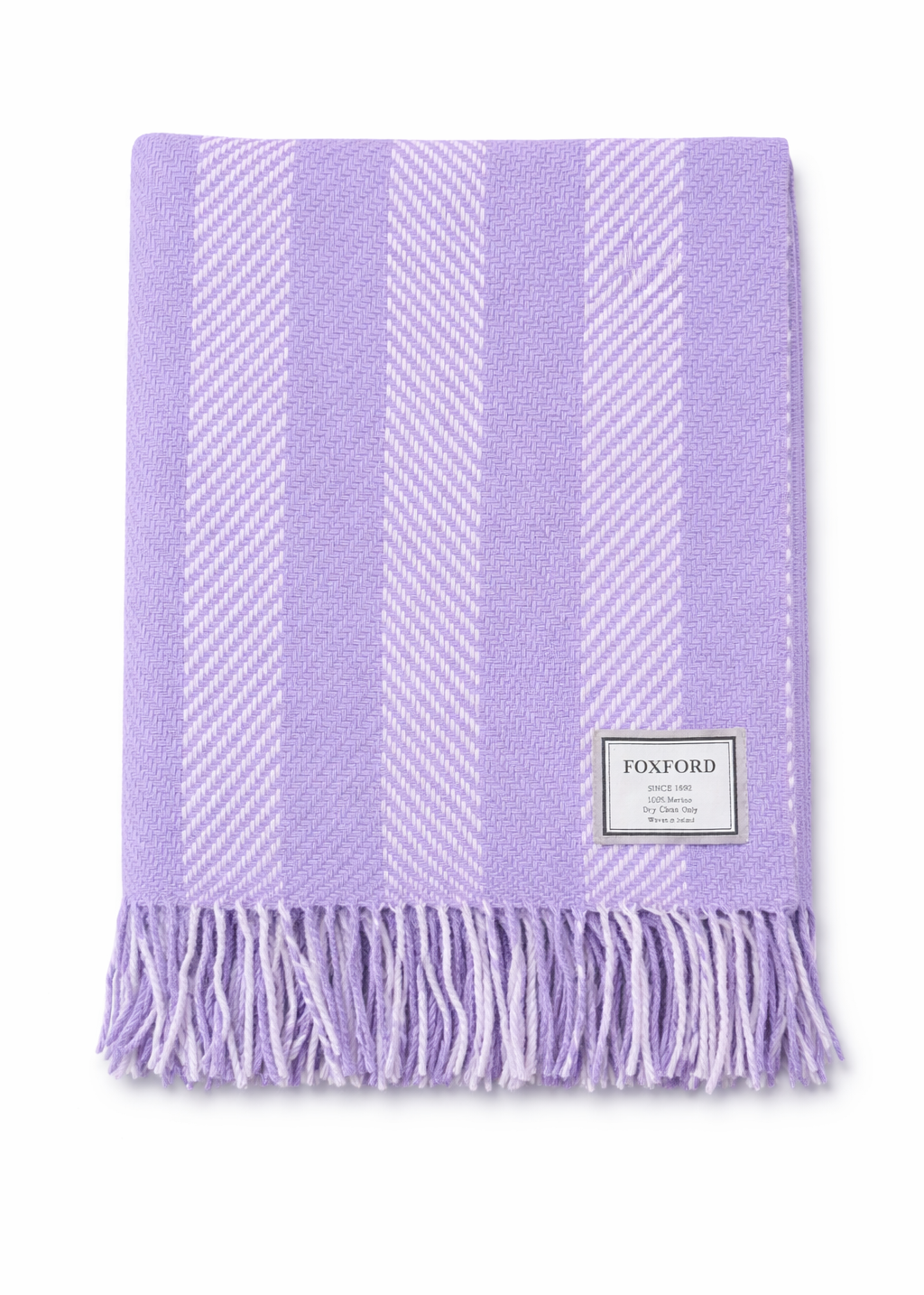 Foxford Merino Wool Throw | Heather/Purple