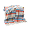 John Hanly Large Blue Green Lilac Peach Throw