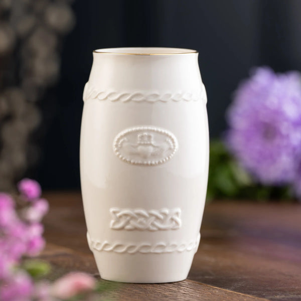 Belleek Classic Claddagh Spill Vase