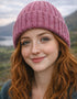 Aran Donegal Fleck Wool Hat - Pink