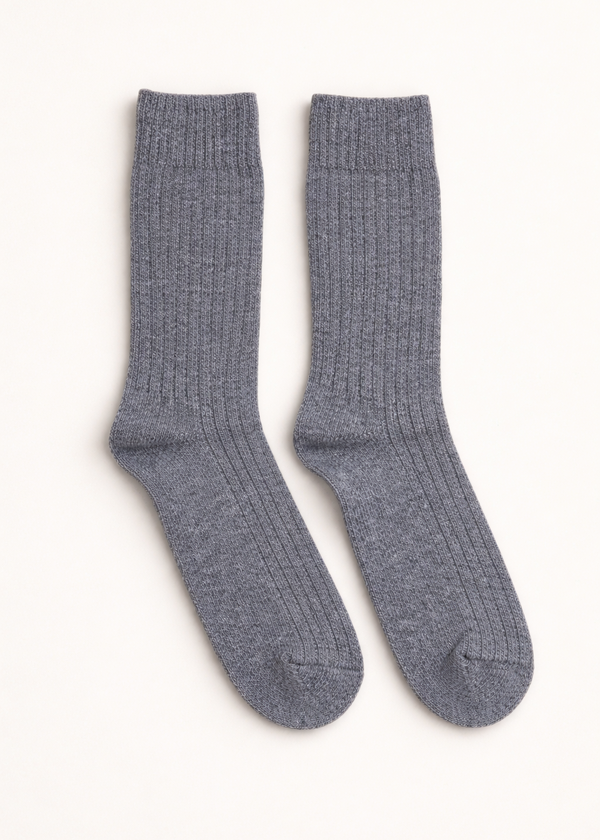 Wild Donegal Cashmere Blend Socks | Dark Grey